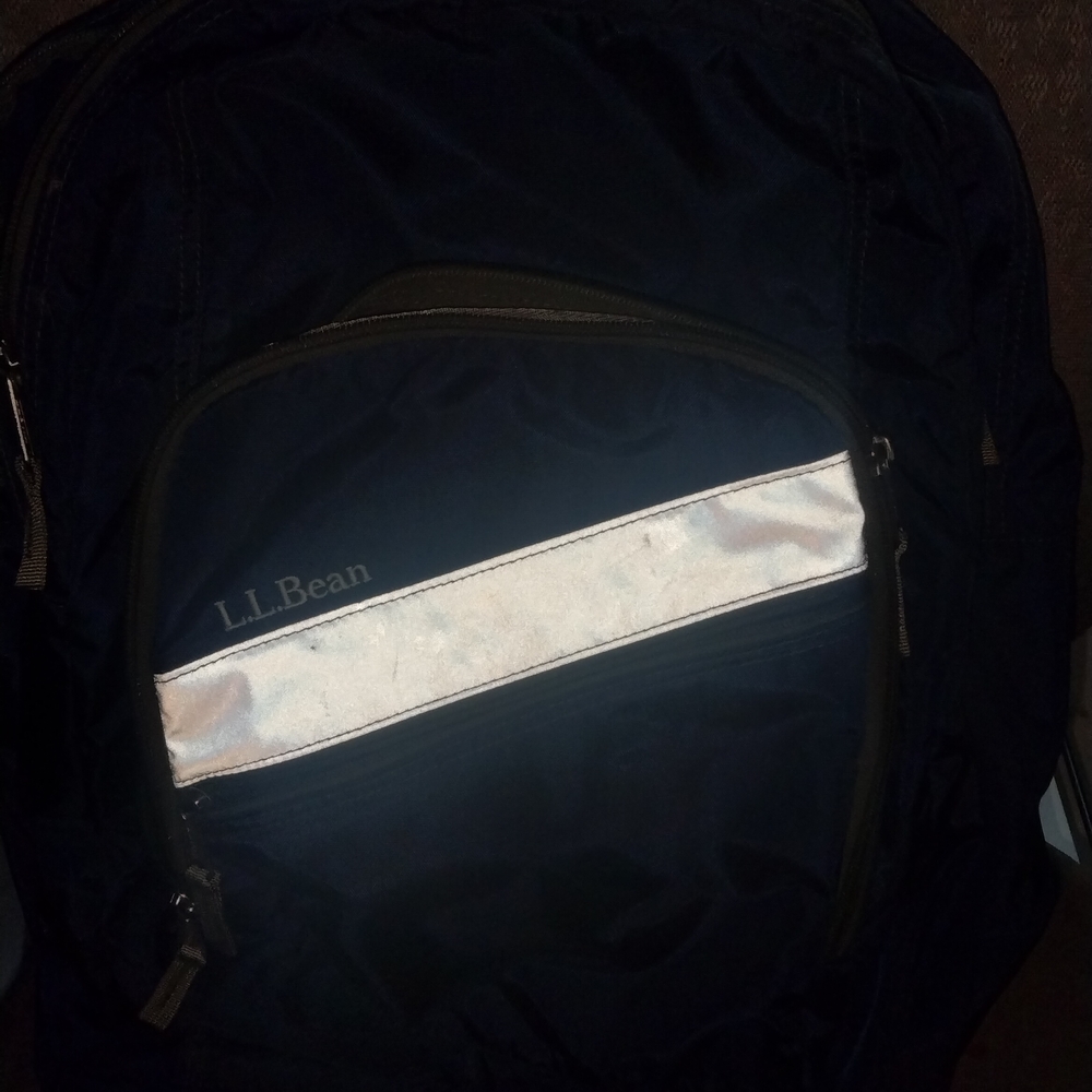 L.L. Bean Navy Reflector  Backpack